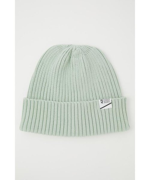 AZUL by moussy(アズールバイマウジー)/COTTON LINEN BASIC BEANIE/L/MINT1