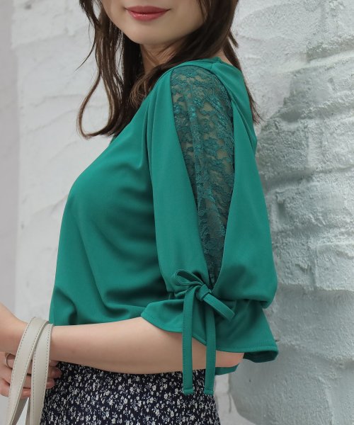 セール 袖レーストップス ハニーズ Honeys Magaseek