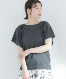 URBAN RESEARCH ROSSO(URBAN　RESEARCH　ROSSO)/F by ROSSO　UVCUTギャザースリーブプルオーバー/C/GRAY