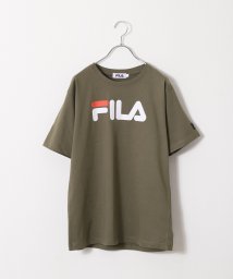 ZIP FIVE(ジップファイブ)/高密度生地センターロゴ半袖Tシャツ/カーキ