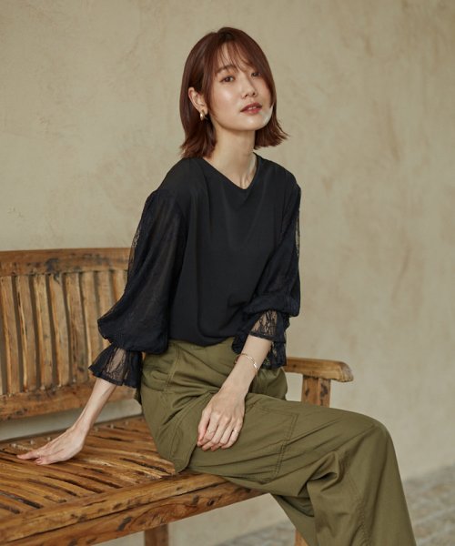 セール Magaseek D Fashion限定 2way 袖レースカットソー ロペピクニック Rope Picnic Magaseek セール Magaseek D Fashion限定 2way 袖レースカットソー ロペピクニック Rope Picnic Magaseek