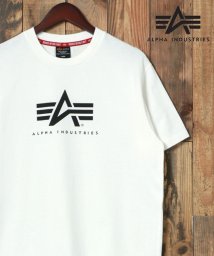 marukawa shonan(marukawa shonan)/【ALPHA/アルファ】Aマーク プリント 半袖 Tシャツ メンズ / TC1545 ロゴ アメカジ ミリタリー 大人 カジュアル トップス/ホワイト