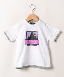 XLARGE KIDS(エクストララージ　キッズ)/配色ボックスOGゴリラ半袖Tシャツ/ホワイト