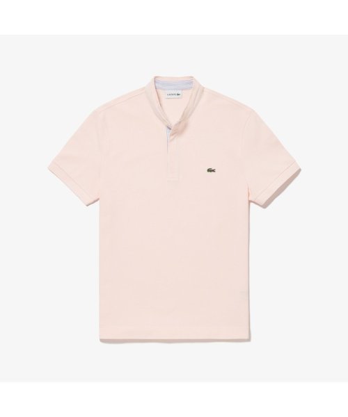 LACOSTE Mens(ラコステ　メンズ)/スタンドカラーポロシャツ/ベビーピンク