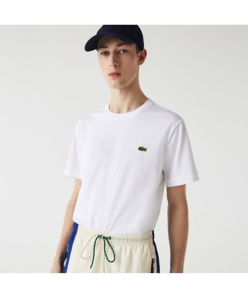 LACOSTE Mens(ラコステ　メンズ)/ゴールドステッチクロックエンブレムTシャツ/ホワイト