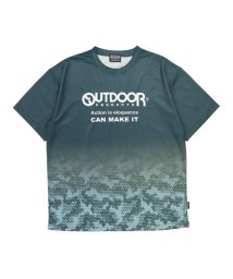 GRAND-BACK(グランバック)/【大きいサイズ】アウトドアプロダクツ/OUTDOOR PRODUCTS ドライカモフラ クルーネック半袖Tシャツ/ネイビー