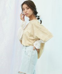 coen(coen)/【coen/コーエン】タイダイプリント 2WAYビッグTシャツ/BEIGE