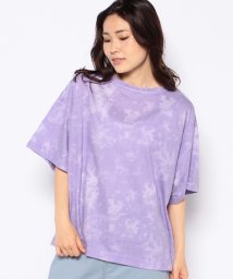 coen(coen)/【coen/コーエン】タイダイプリント 2WAYビッグTシャツ/LILAC