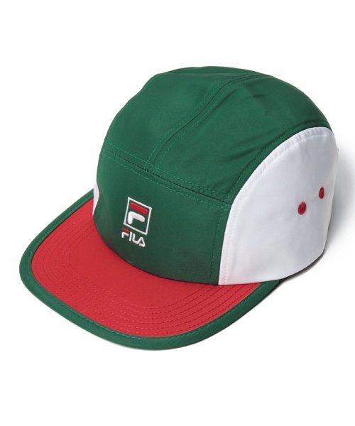 FILA（Hat）(フィラ（ボウシ）)/FLH PE TWILL JET CAP/グリーン