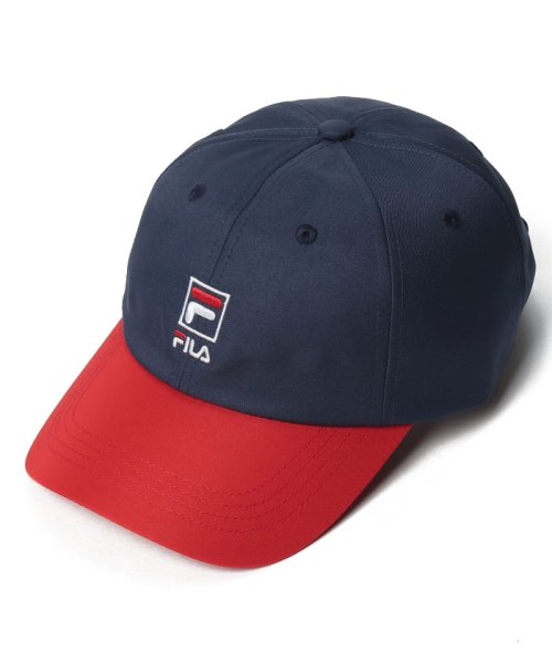 FILA（Hat）(フィラ（ボウシ）)/FLH PE TWILL 6P CAP/ネイビー