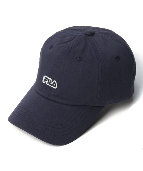 FILA（Hat）(フィラ（ボウシ）)/FLW FELT LOGO 6P CAP/ネイビー