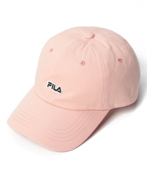 FILA（Hat）(フィラ（ボウシ）)/FLW FELT LOGO 6P CAP/ピンク