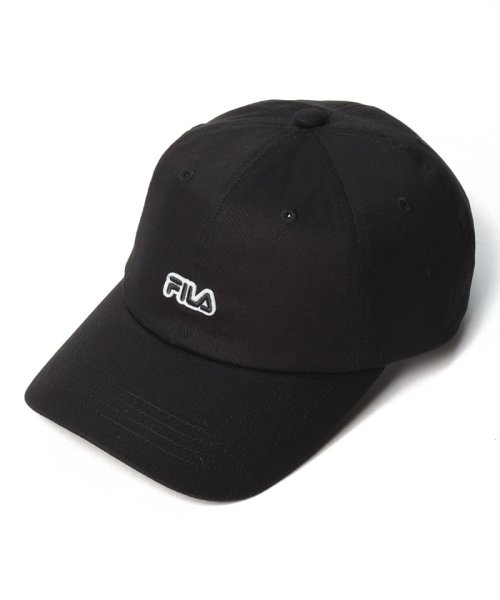 FILA（Hat）(フィラ（ボウシ）)/FLW FELT LOGO 6P CAP/ブラック