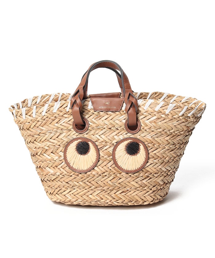 【AnyaHindmarch】アニヤハインドマーチ ハンドバッグ かごバッグ 155120 Small Paper Eyes Basket