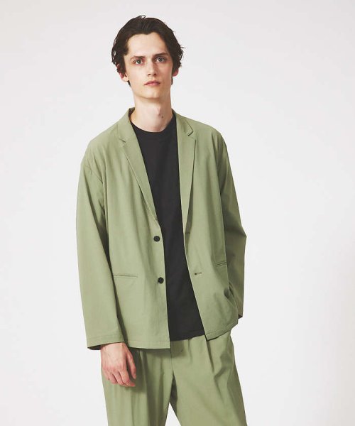 【セットアップ対応】接触冷感＆4WAYストレッチ ナイロン イージージャケット モデル：H186 B86 W72 H89