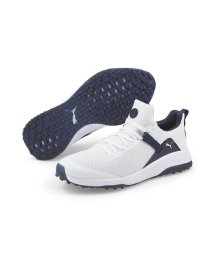 PUMA(PUMA)/ゴルフ フュージョン EVO スパイクレス シューズ/PUMAWHITE-NAVYBLAZER