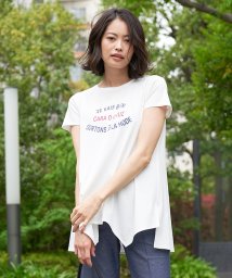 CARA　O　CRUZ(キャラ・オ・クルス)/ランダムヘムロゴTシャツ/アイボリー