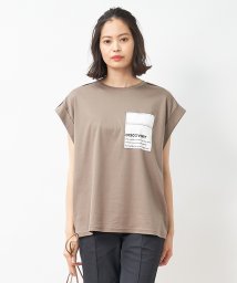 CARA　O　CRUZ(キャラ・オ・クルス)/トロンプルイユTシャツ/ダークグリーン 