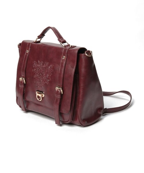 型押しサッチェルバッグ アクシーズファム Axes Femme Magaseek