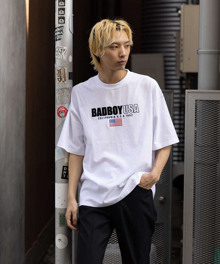 BADBOY / バッドボーイ】USA ロゴ パロディ Tシャツ(504685452