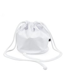 Tabeez/福助 公式 バッグ　巾着 ユニセックス Tabeez(タビーズ)　無地　9601－000<br>ホワイト 白 レディース　メンズ　福助足袋　日本製 フクスケ　f/504688871