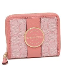 COACH/コーチ アウトレット 二つ折り財布 シグネチャー ミニ財布 ピンク レディース COACH C8323 IMRRJ/504689200