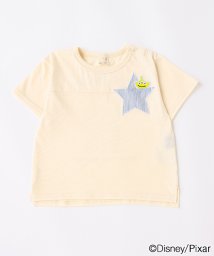 petit main(プティマイン)/【トイストーリー】星ポケットTシャツ/生成り