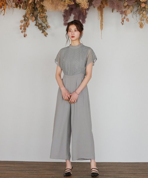 結婚式 オールインワン パーティードレス ワイドパンツ パンツドレス レース フレンチスリーブ 切り替え ロング丈 ハイネック ロングパンツ オケージョン 1 ニアナ Niana Magaseek 結婚式 オールインワン パーティードレス ワイドパンツ パンツドレス レース フレンチスリーブ 切り替え ロング丈 ハイネック ロングパンツ オケージョン 1 ニアナ Niana Magaseek