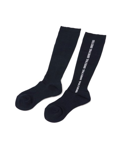 BRIEFING GOLF(ブリーフィング ゴルフ)/【日本正規品】ブリーフィング ゴルフ BRIEFING GOLF WOMENS CORDURA LOGO LINE HIGH SOCKS BRG213W03/ネイビー