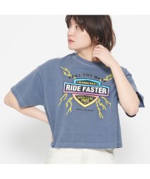 Spiritoso(スピリトーゾ)/Ride Faster ショート丈Tシャツ/ネイビー