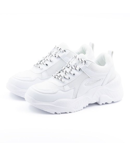 セール レディース スニーカー ダッドスニーカー 厚底 痛くない 歩きやすい ローカット Ts 9860 ギャラリー Gallery Magaseek