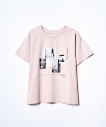 REDYAZEL(レディアゼル)/コラージュプリントTシャツ/ピンク