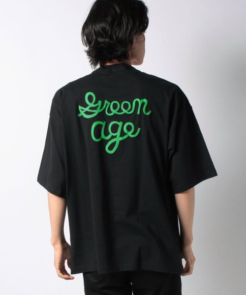 coen(coen)/【coen/コーエン】ロゴバックプリントTシャツ/BLACK