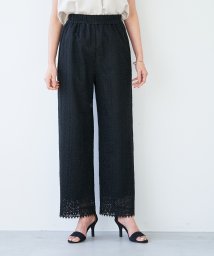 MICA&DEAL(マイカアンドディール)/lace straight pants/BLACK