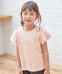 anyFAM（KIDS）(エニファム（キッズ）)/フラワーチュール半袖Tシャツ/ピンク系