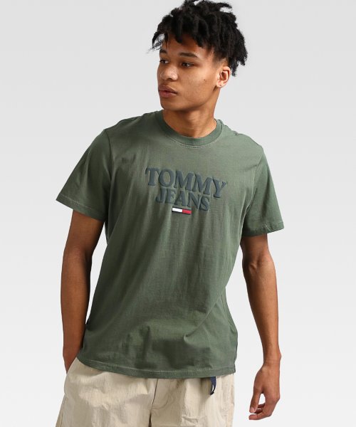 TOMMY JEANS(トミージーンズ)/トーナルエントリーグラフィックTシャツ/カーキ