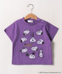 b-ROOM(ビールーム)/【PEANUTS】EMOTION半袖Tシャツ/パープル