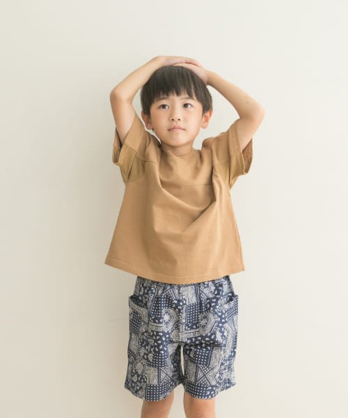 URBAN RESEARCH DOORS（Kids）(アーバンリサーチドアーズ（キッズ）)/メッシュスウィッチングドルマンTシャツ(KIDS)/ベージュ