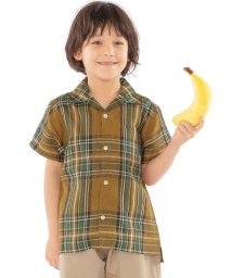 SHIPS KIDS/SHIPS KIDS:リネン オープンカラー 半袖 シャツ(100～130cm)/504694150