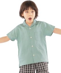 SHIPS KIDS(シップスキッズ)/SHIPS KIDS:リネン オープンカラー 半袖 シャツ(100～130cm)/ミント