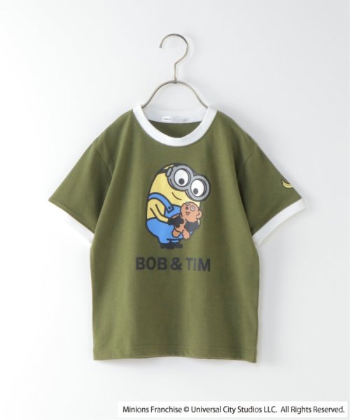 ikka kids(イッカ　キッズ)/【キッズ】ミニオン／Bob＆TIM プリントTシャツ（100〜140cm）/グリーン