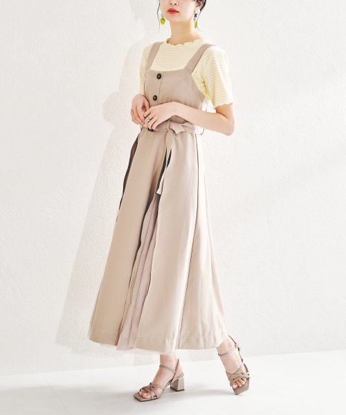 22春夏新作 ウエストマークロングワンピース Ac1437 アクロ Acro Magaseek