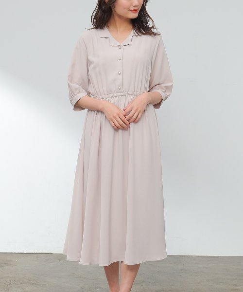 セール 開襟ワンピース Web限定llサイズ有 ハニーズ Honeys Magaseek