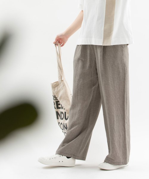 セール リネンレーヨンワイドパンツ ノップドゥノッド Nop De Nod Magaseek