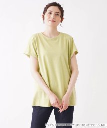 Leilian PLUS HOUSE(レリアンプラスハウス)/カラー半袖Tシャツ【プラス企画】/イエロー系