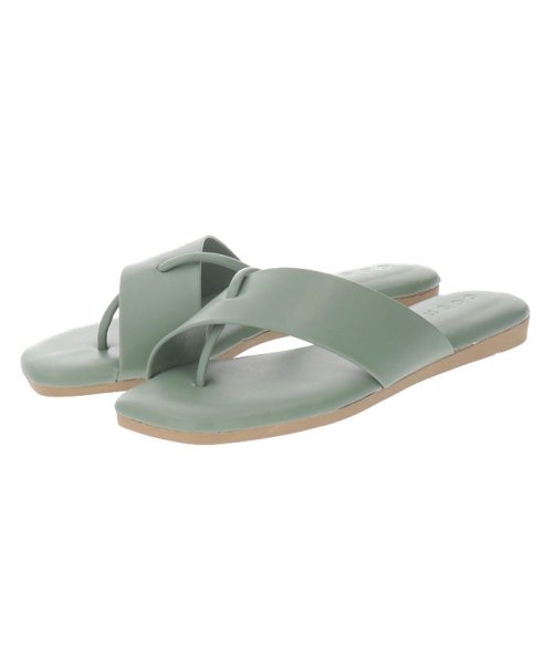 coen(coen)/【coen/コーエン】Color Flat Sandal/LIME