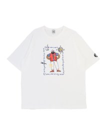 GRAND-BACK(グランバック)/【大きいサイズ】シナコバ/SINA COVA モチーフプリント クルーネック半袖Ｔシャツ/ホワイト