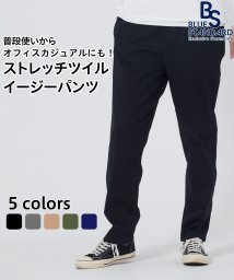 JEANS MATE(ジーンズメイト)/【BLUESTANDARD】ストレッチツイルイージーパンツ/ブラック