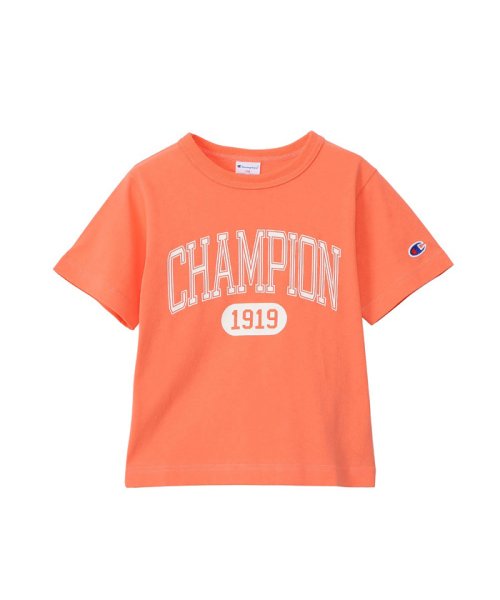 MAC HOUSE(kid's)(マックハウス（キッズ）)/Champion チャンピオン 半袖Tシャツ CK－V320－EC/オレンジ