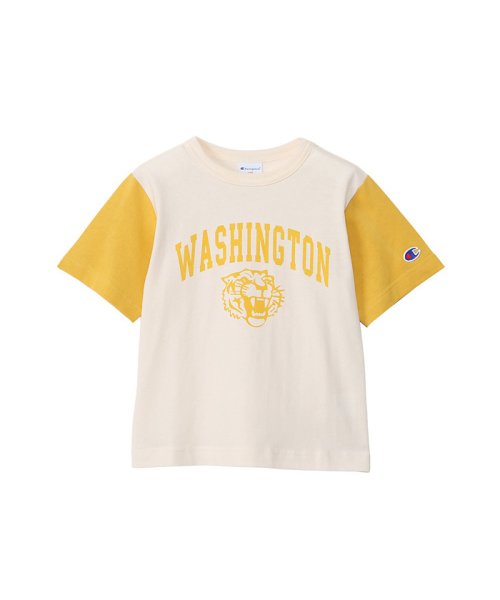 MAC HOUSE(kid's)(マックハウス（キッズ）)/Champion チャンピオン 半袖Tシャツ CK－V322－EC/イエロー